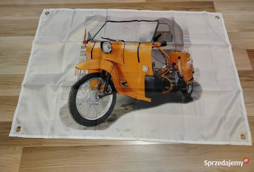 Plakat baner do garażu Simson 90x60 materiał Gniezno