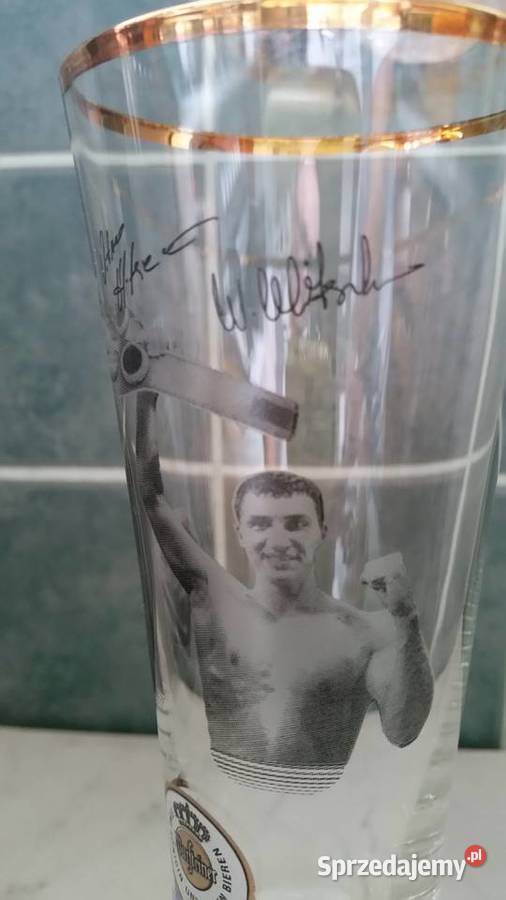 Szklanka Warsteiner Witalij i Wołodymyr Kłyczko Puławy