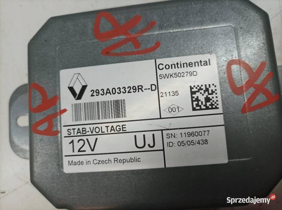 MODUŁ STABILIZATOR NAPIĘCIA 293A03329R Opel Komputery