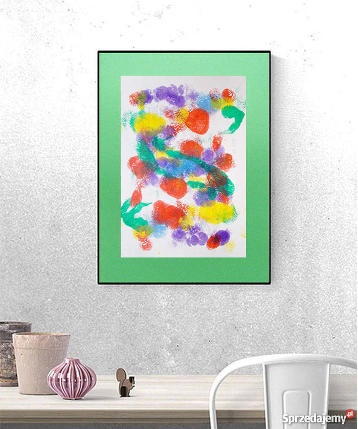 kolory abstrakcja grafika do pokoju abstrakcja Płock sprzedam