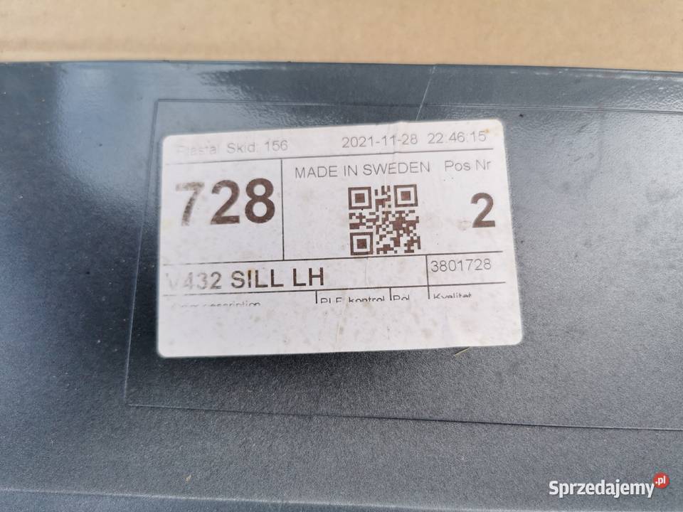 Listwa progowa Volvo v60 s60 3 III 728 18 wielkopolskie