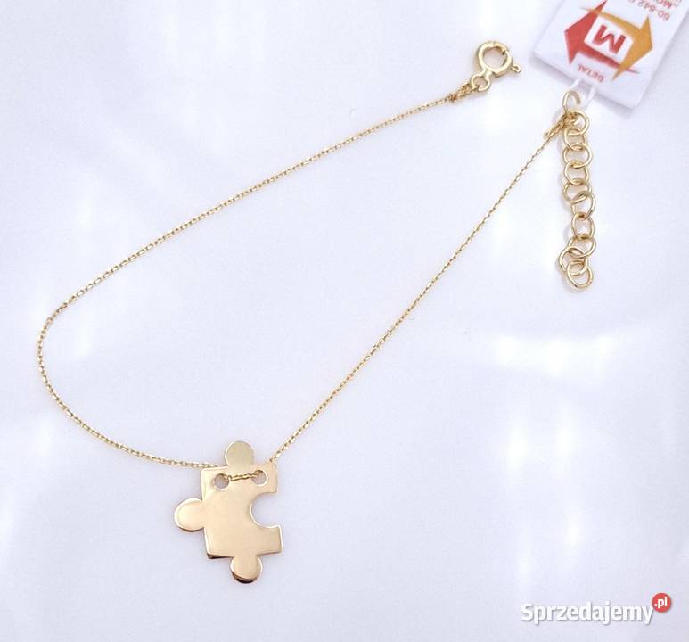 20 Bransoletka Złota pr585 Puzzle Z1049 wielkopolskie Poznań