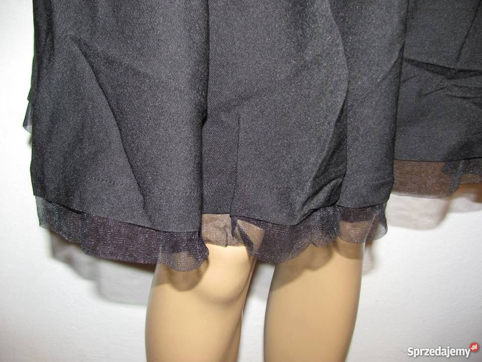 koktajlowa czarna sukienka DRESS V