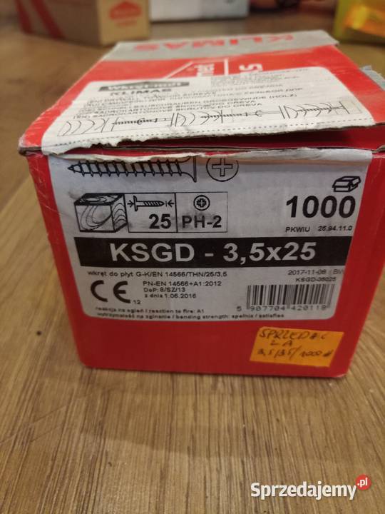 Wkręty do drewna do płyt gk 35x25 Bydgoszcz