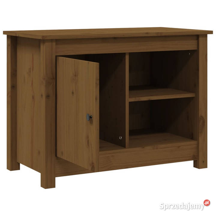 Szafka pod TV miodowy brąz 70x365x52 lite drewno mazowieckie Warszawa sprzedam