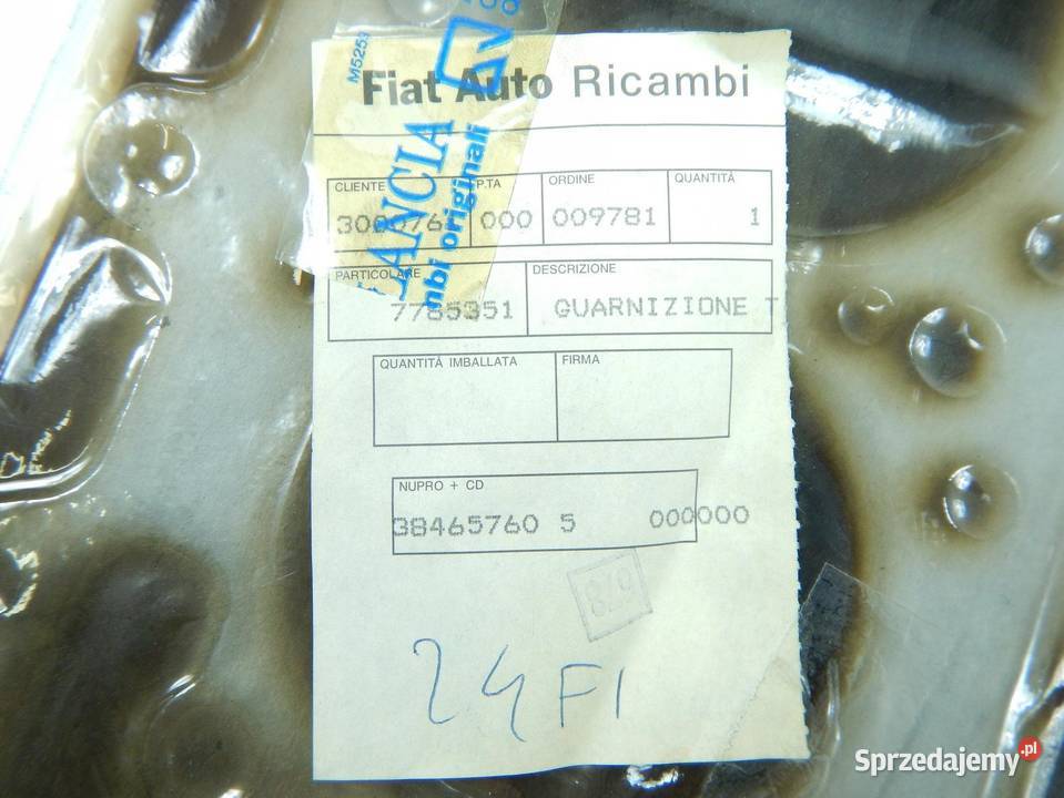USZCZELKA GŁOWICY FIAT UNO 14 TD 8690 ORYGINAŁ lubelskie