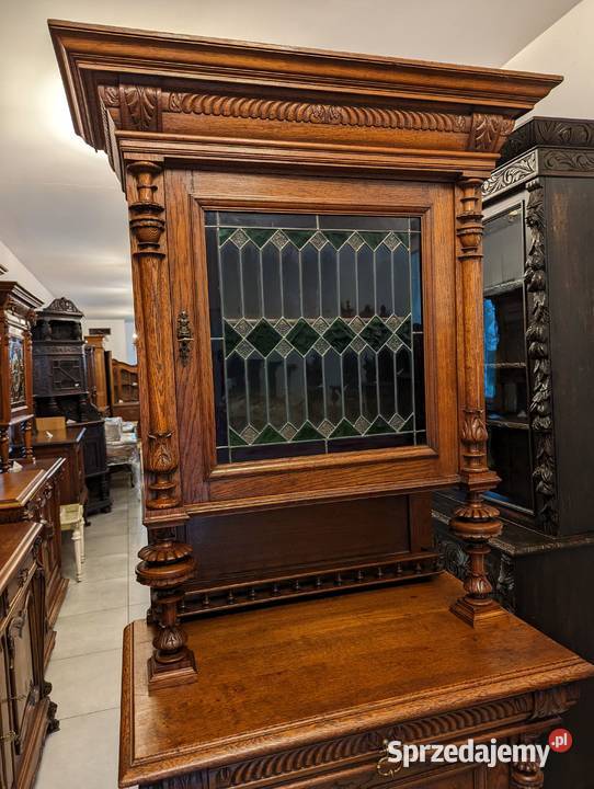 Dębowy kredensszer blatu 885 sklep Dąbrowa