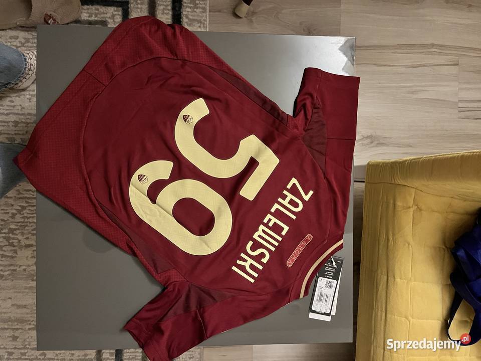 Nikola Zalewski 59 Koszulka AC Roma naszywka Hrubieszów sprzedam