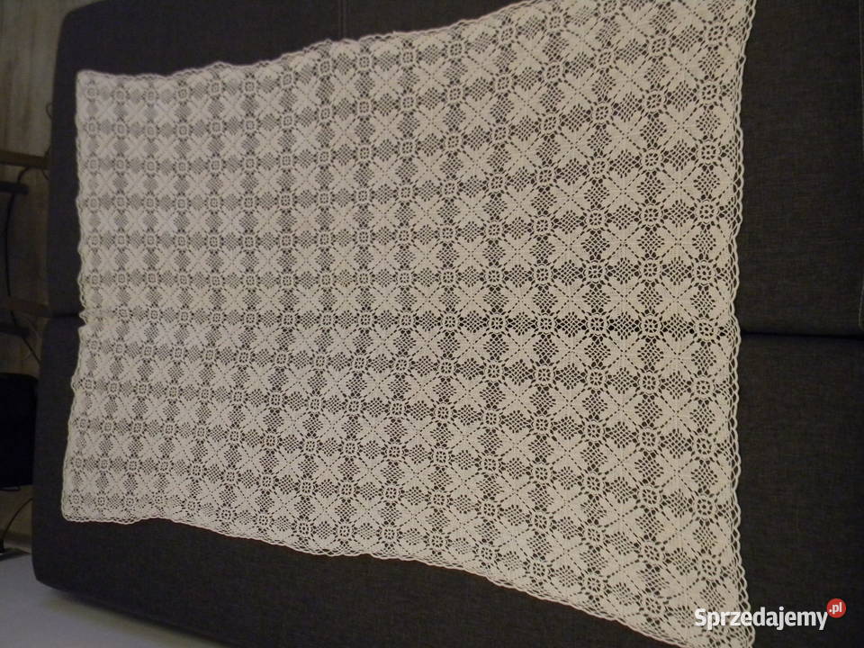 Piękny obrus robiony ręcznie na szydełku Warszawa