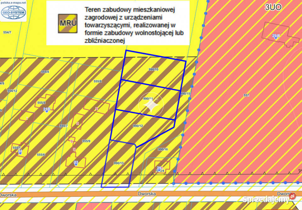 Działki budowlane Styrzyniec k Białej Podlaskiej Sprzedaż lubelskie