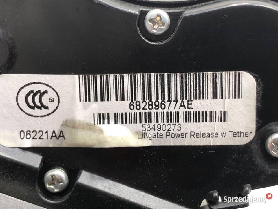 ZAMEK KLAPY TYŁ JEEP COMPASS MP SUV 68289677AE osobowe Zamki, wkładki i kluczyki sprzedam