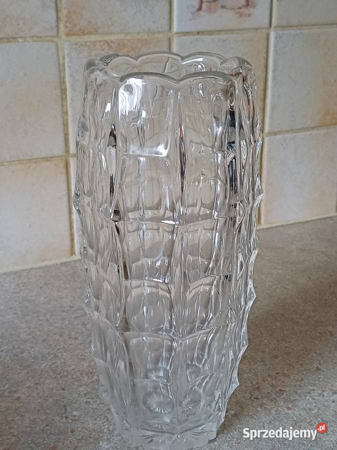 vintage wazon szkło