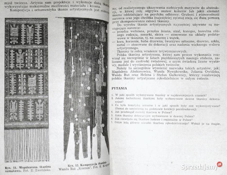 Tkactwo rękodzielnicze Zofia Krzeptowska Józef Kultura i Rozrywka lubelskie sprzedam