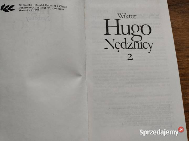 Nędznicy Wiktor Hugo 3t Kraków