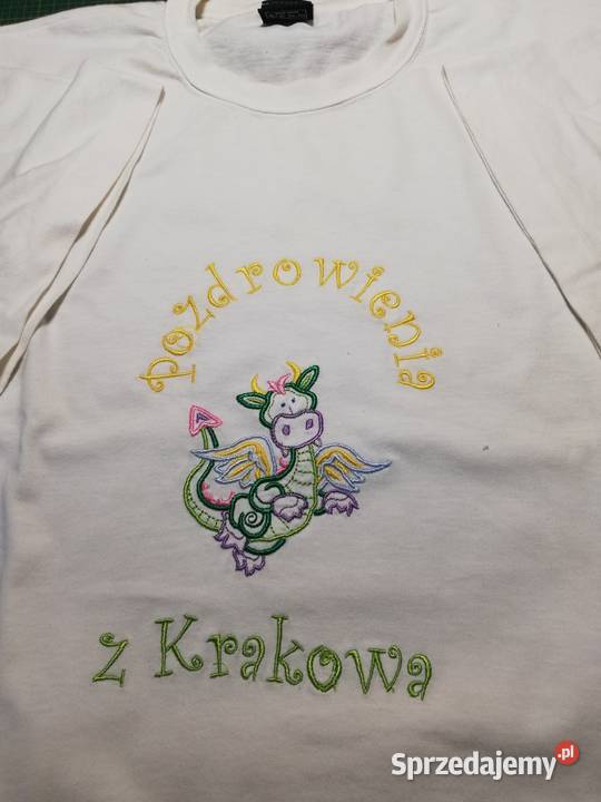 Tshirt koszulka bluzka haft koń lew zebra Kraków