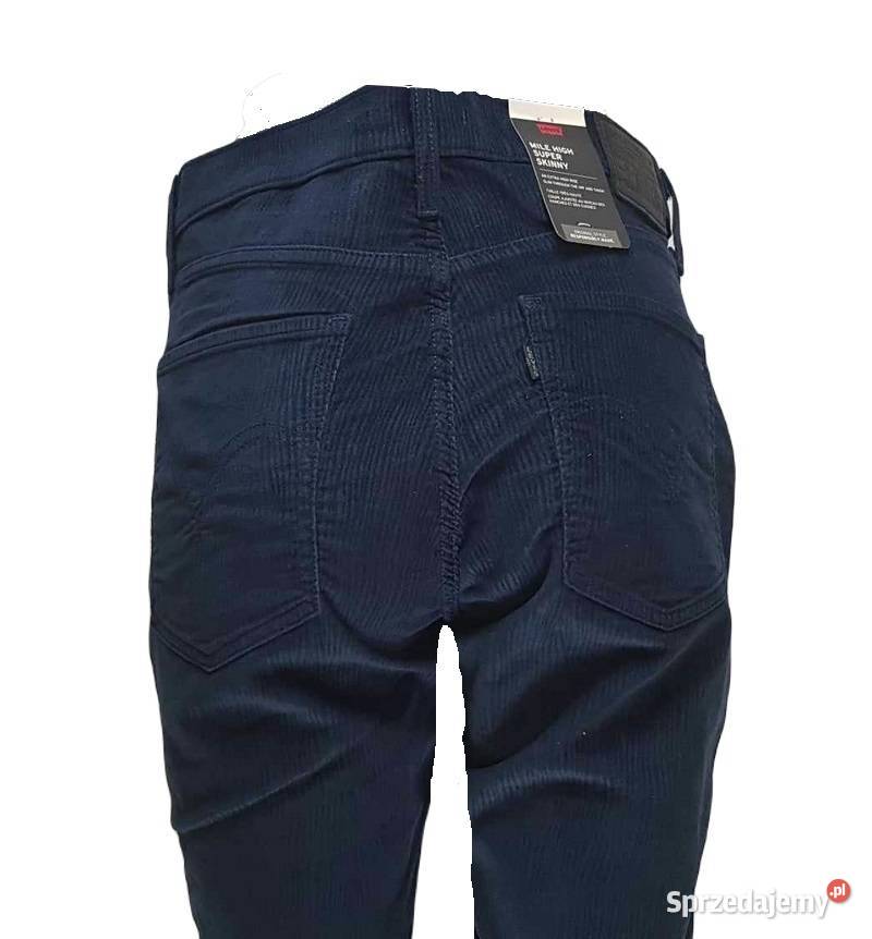 Damskie sztruksy Levis Mile rurki wysoki stan Tarnowskie Góry