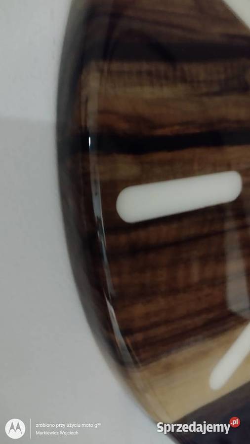 Zegar Drewno z żywicą Zamość sprzedam