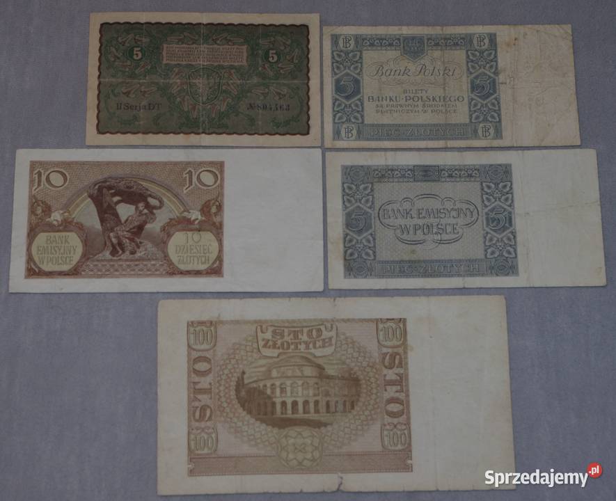 Zestaw banknotów polskich 6