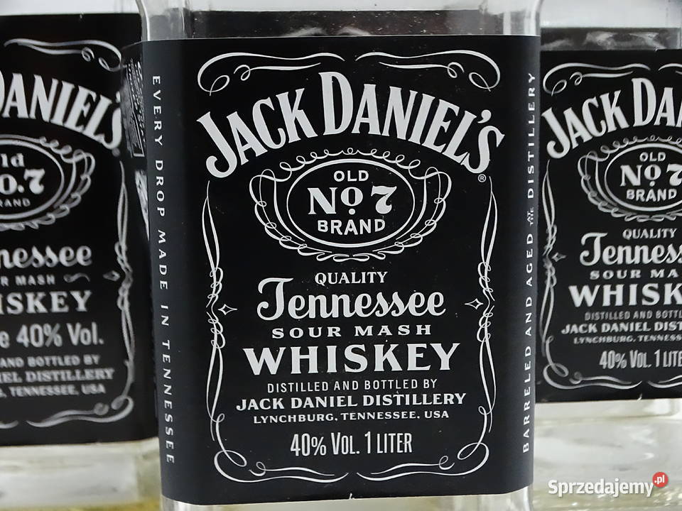 Puste Butelki Jack Daniels 1L Zestaw 7 Sztuk Old Biłgoraj