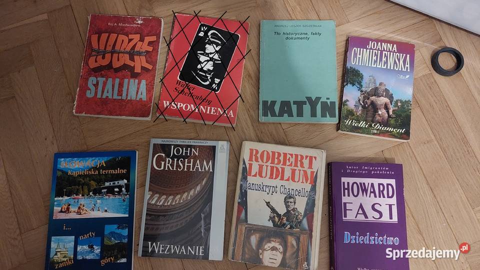 Książki różne okładki miękkie Kraków