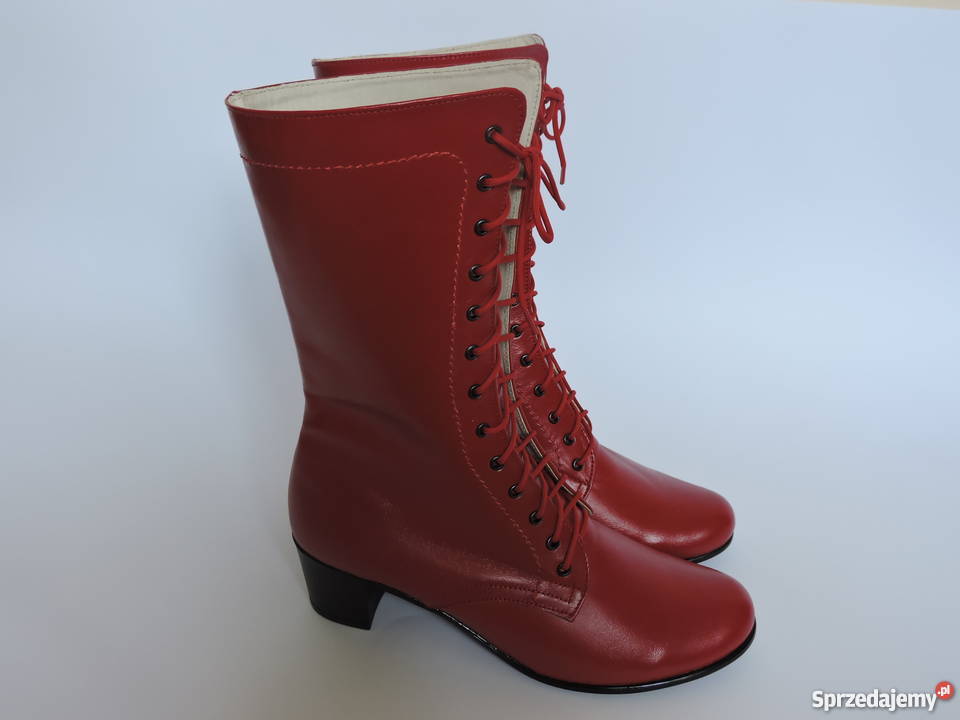 Obuwie skórzane obcas 5 z zamkiem Wadowice sprzedam