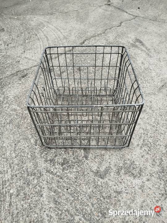 Skrzynia z drutu na butelki z PRL Pozostałe Opole