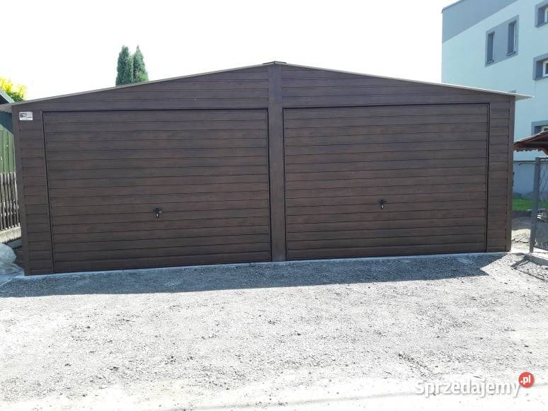 Garaż Blaszany 7x6 bramy uchylne magazyn hala Legnica