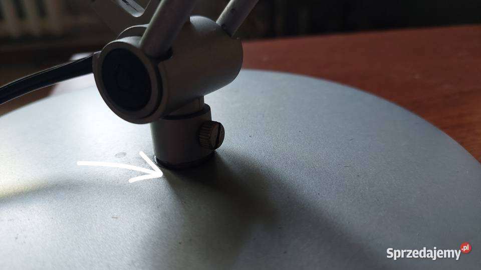 Duża lampa biurkowa aluminiowa IKEA loft typ