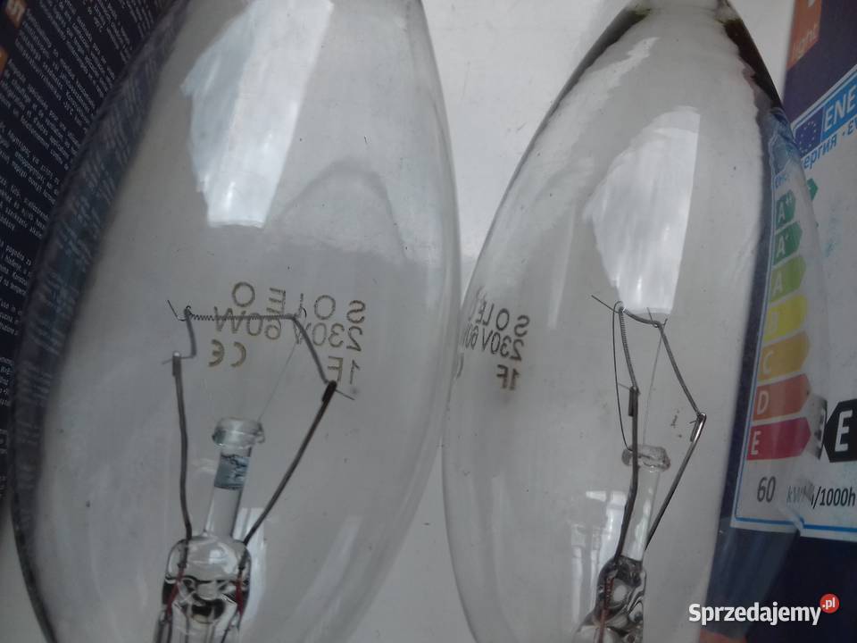 Żarówka wolframowa E14 60W Soleo w pudełku kolor Bydgoszcz