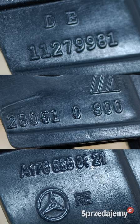 MERCEDES W176 ŚLIZG MOCOWANIE ZDERZAKA PRAWY TYŁ Pleszew