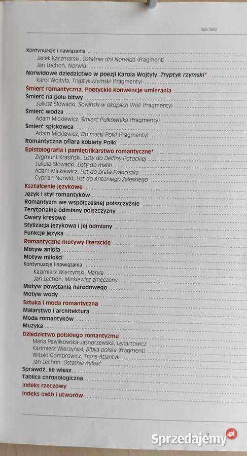 Romantyzm język polski 3 podręcznik Operon 2013 szkoła ponadgimnazjalna Katowice