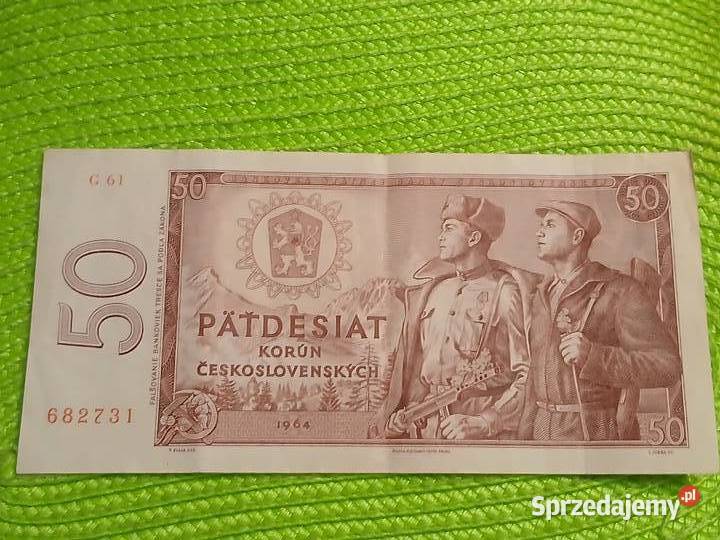 banknot Czechosowacji 50 koron z 1964r Łomża