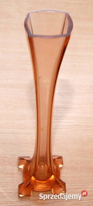 stary szklany secesyjny wazon Art Deco flet Huta mazowieckie Warszawa sprzedam