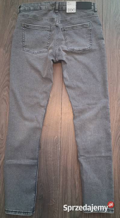 NOWE szare jeansy slim EDC by Esprit W29 L30 Łódź