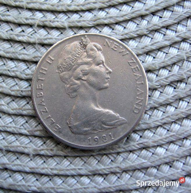 Nowa Zelandia 20 Cent 1981r wielkopolskie Kalisz