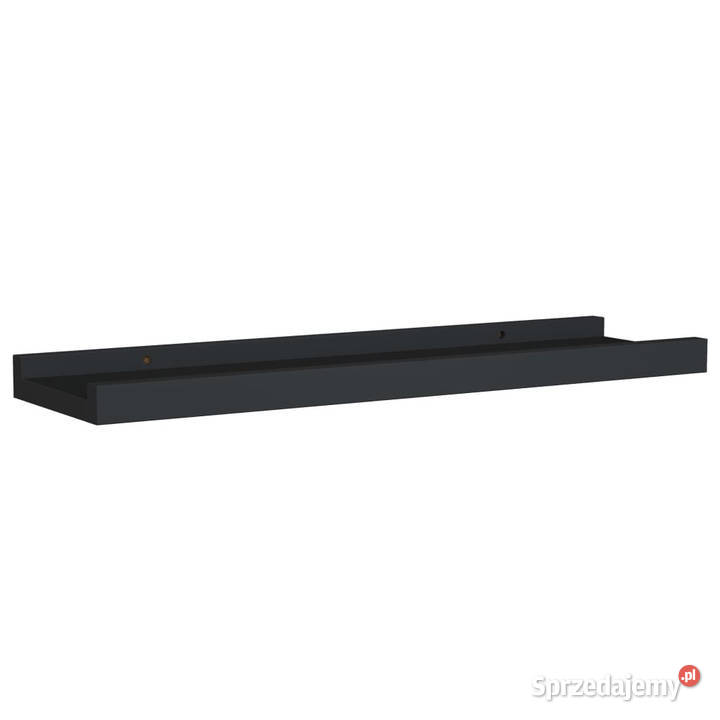 Półki ścienne na zdjęcia 2 czarne 40x9x3 MDF Warszawa sprzedam
