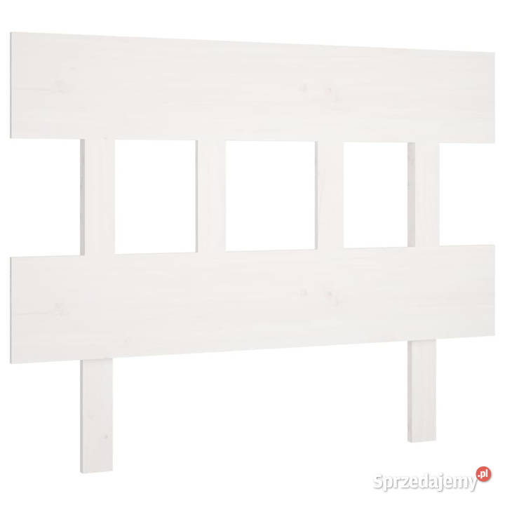 Wezgłowie łóżka białe 1035x3x81 lite drewno mazowieckie Warszawa