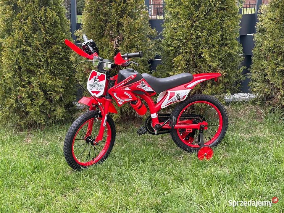 449 Rower 16 cross czerwony Zabrze