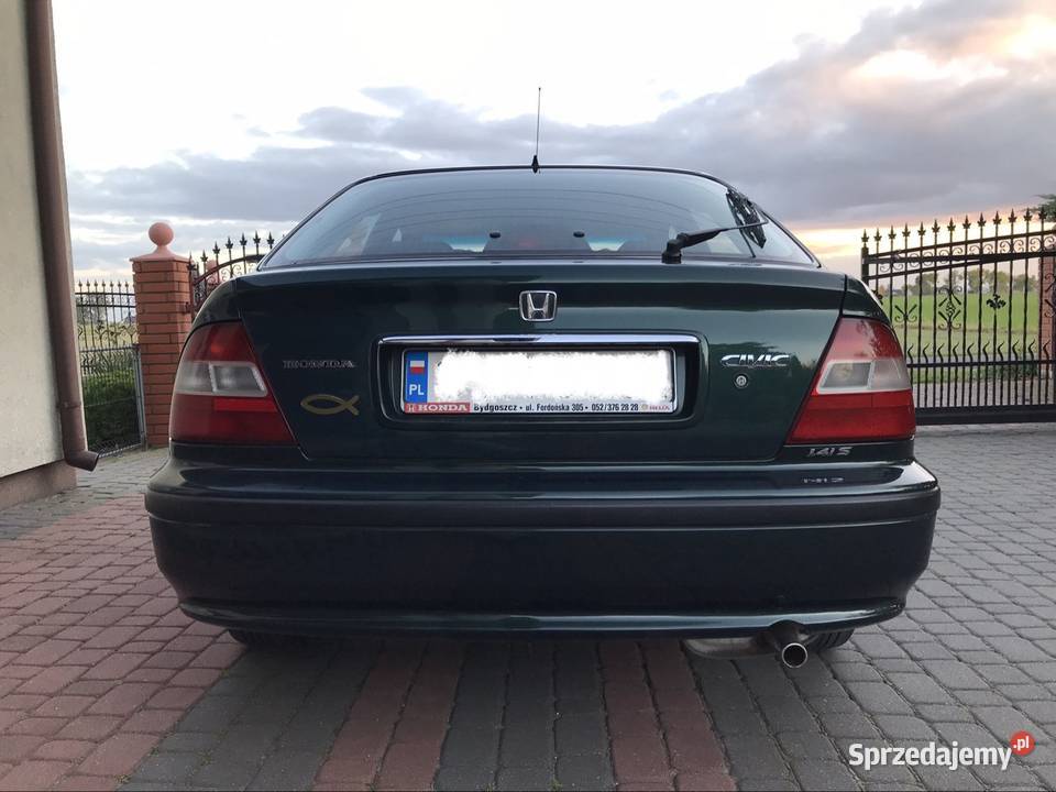 Honda Civic VI 14 gaz LPG fastback BAIKAL GREEN manualna Kutno sprzedam