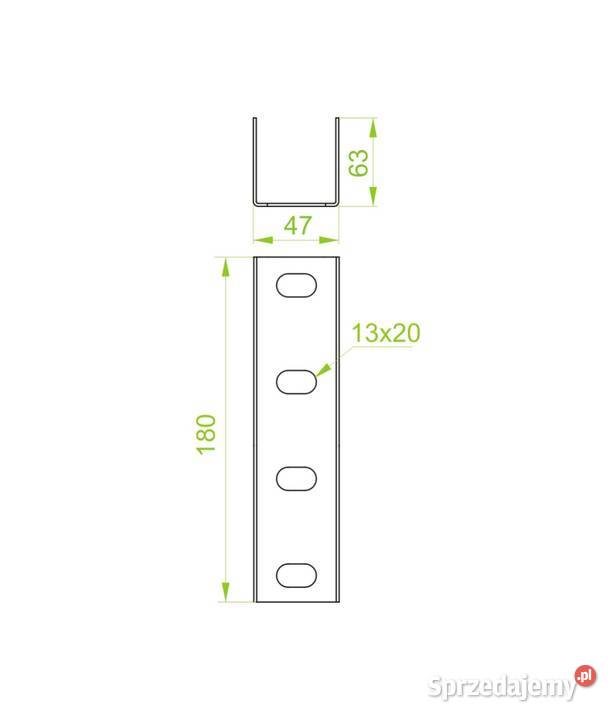 Łącznik ceownika 60x440180mb ocynk 6 NETTO mazowieckie Kozienice