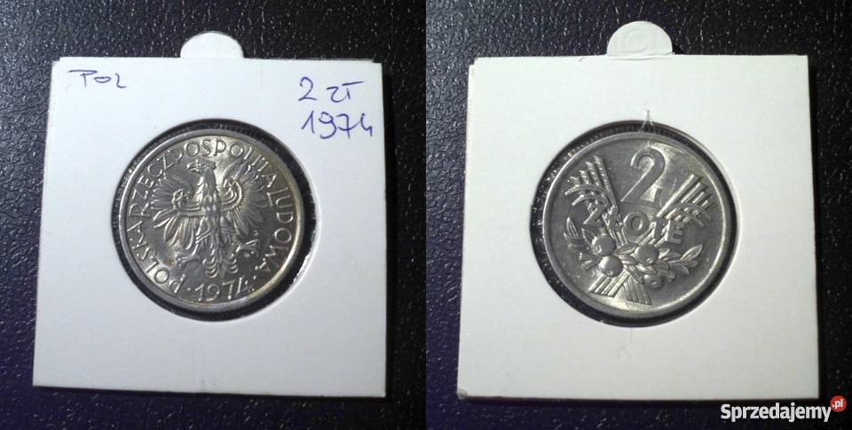 2 złote 1974 piękne mennicze DESTRUKT małopolskie Kraków