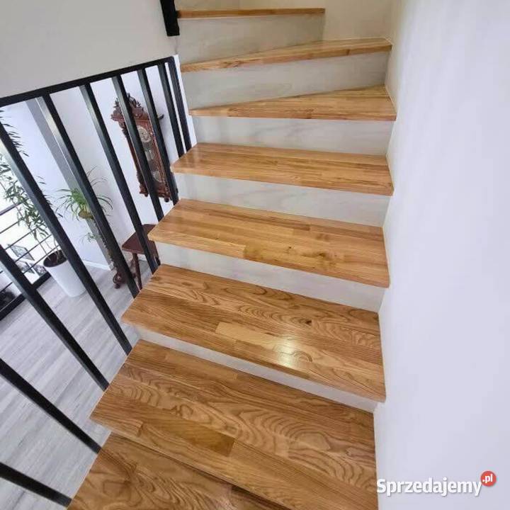 Stopień Drewniany Prosty Dąb na Wymiar do małopolskie Gdów