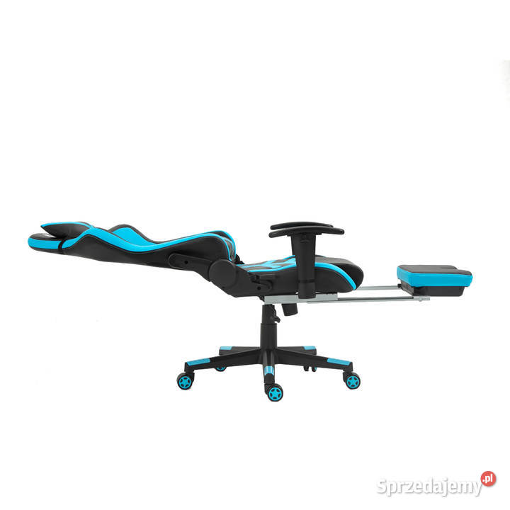 FOTEL KRZESŁO BIUROWY GAMINGOWY Z PODNÓŻKIEM Skawina