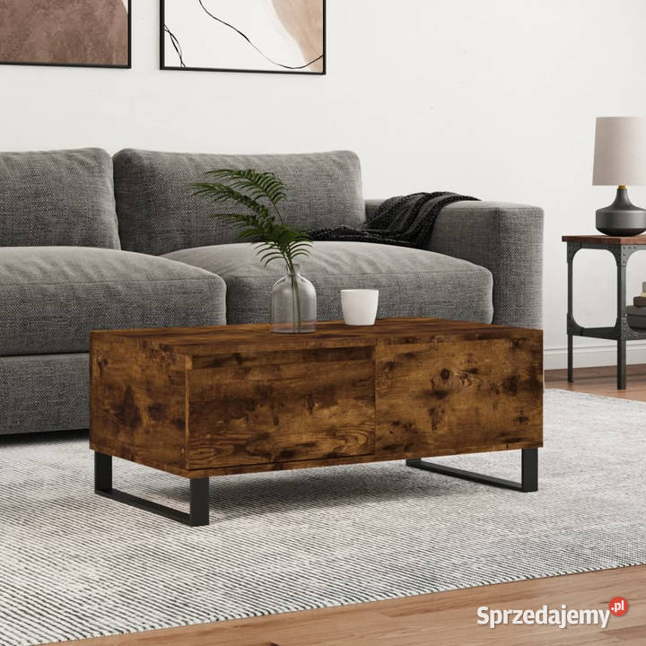 Stolik kawowy przydymiony dąb 90x50x365 WM830817
