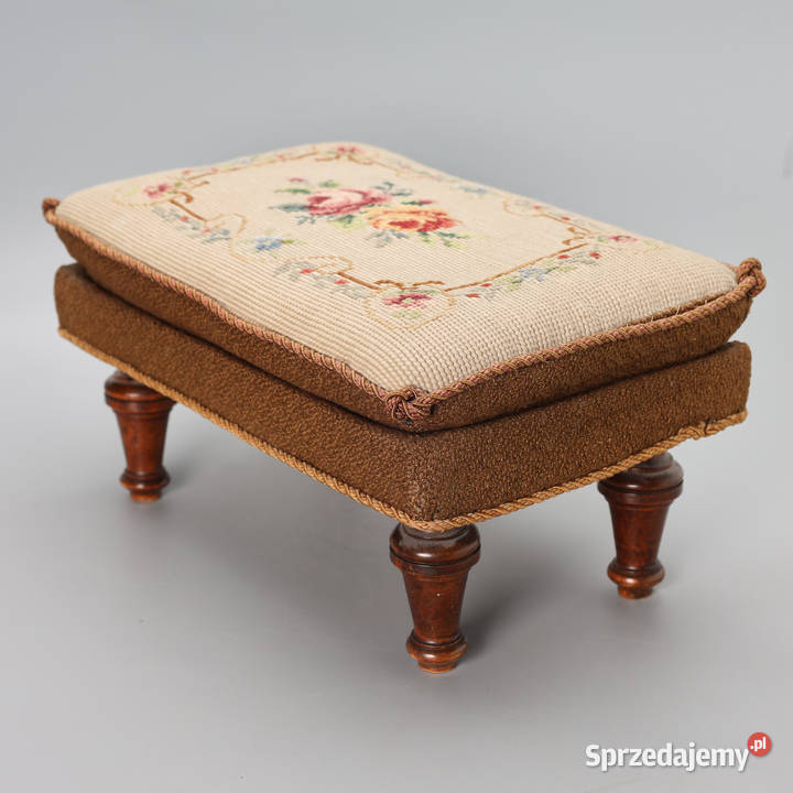 ARTexpert Podnóżek Ludwik Gobelin motyw kwiatowt Dobrzany