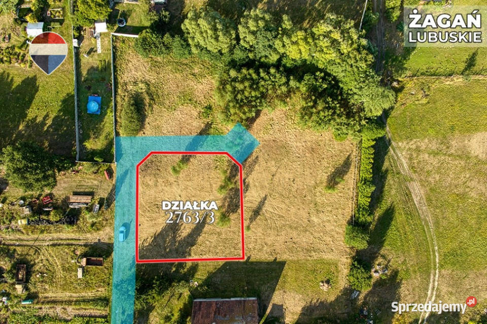 Na sprzedaż działka 1065 m Oś Moczyń Żagań