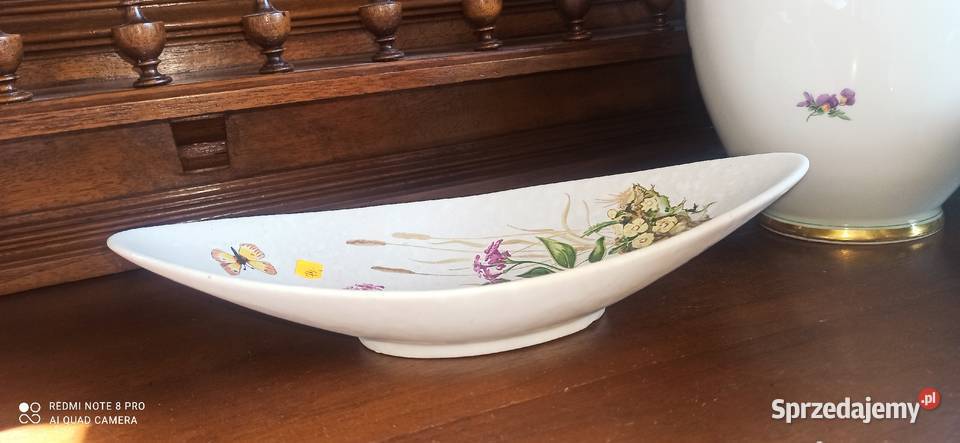 Patera owalna Z motylkiem trawami ziołami pomorskie Gdańsk