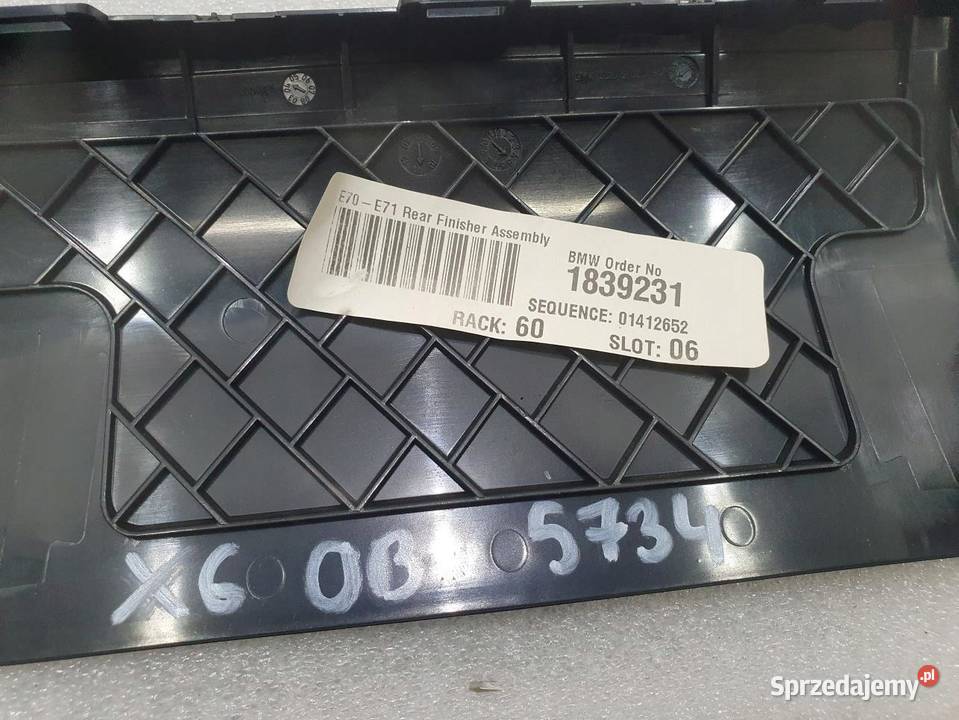OSŁONA RAMKA TUNELU 9125617 BMW E71 X6 Osłony i zaślepki wielkopolskie