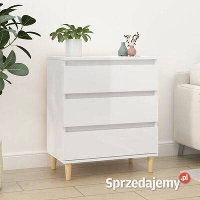 vidaXL Komoda biała z połyskiem 60x35x70 sprzedam
