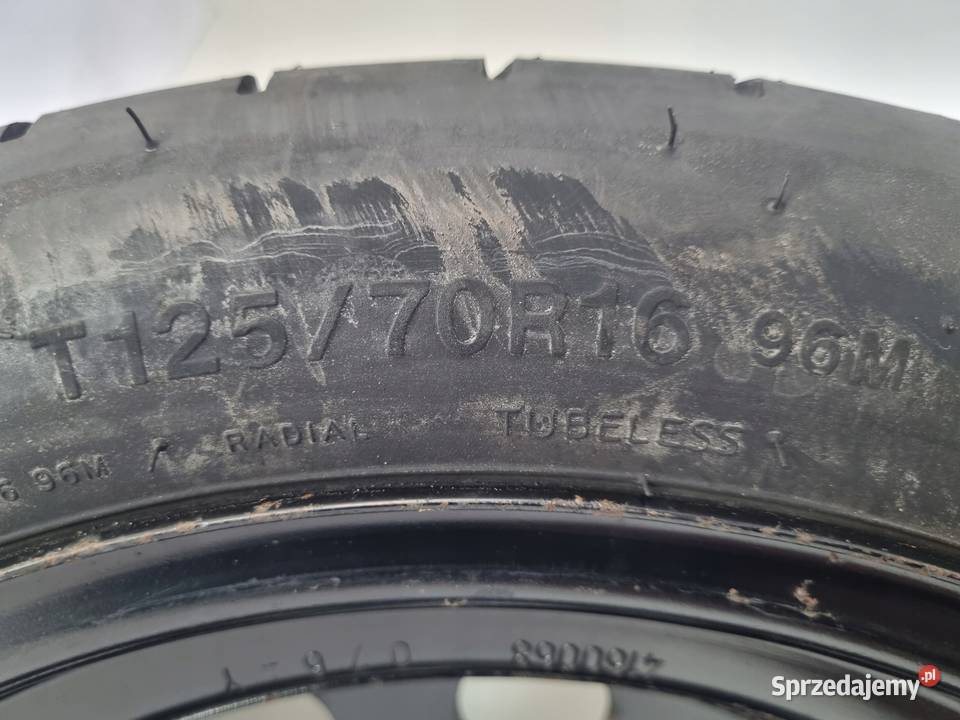 KOŁO DOJAZDOWE Audi Seat Vw Golf VI 12570 R16 Chełm